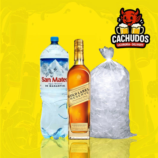 Combo Johnnie Walker Gold Label 750ml