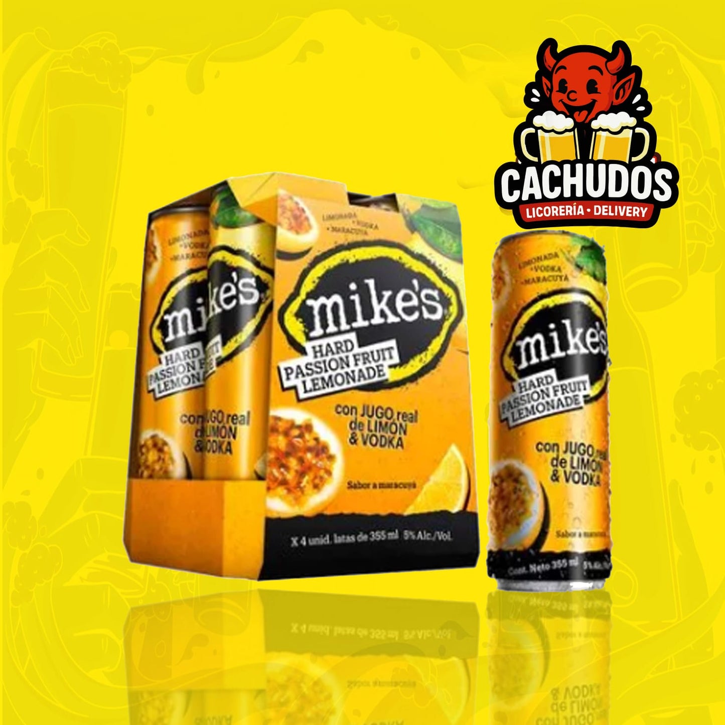 4 Pack Mikes Maracuyá 335ml